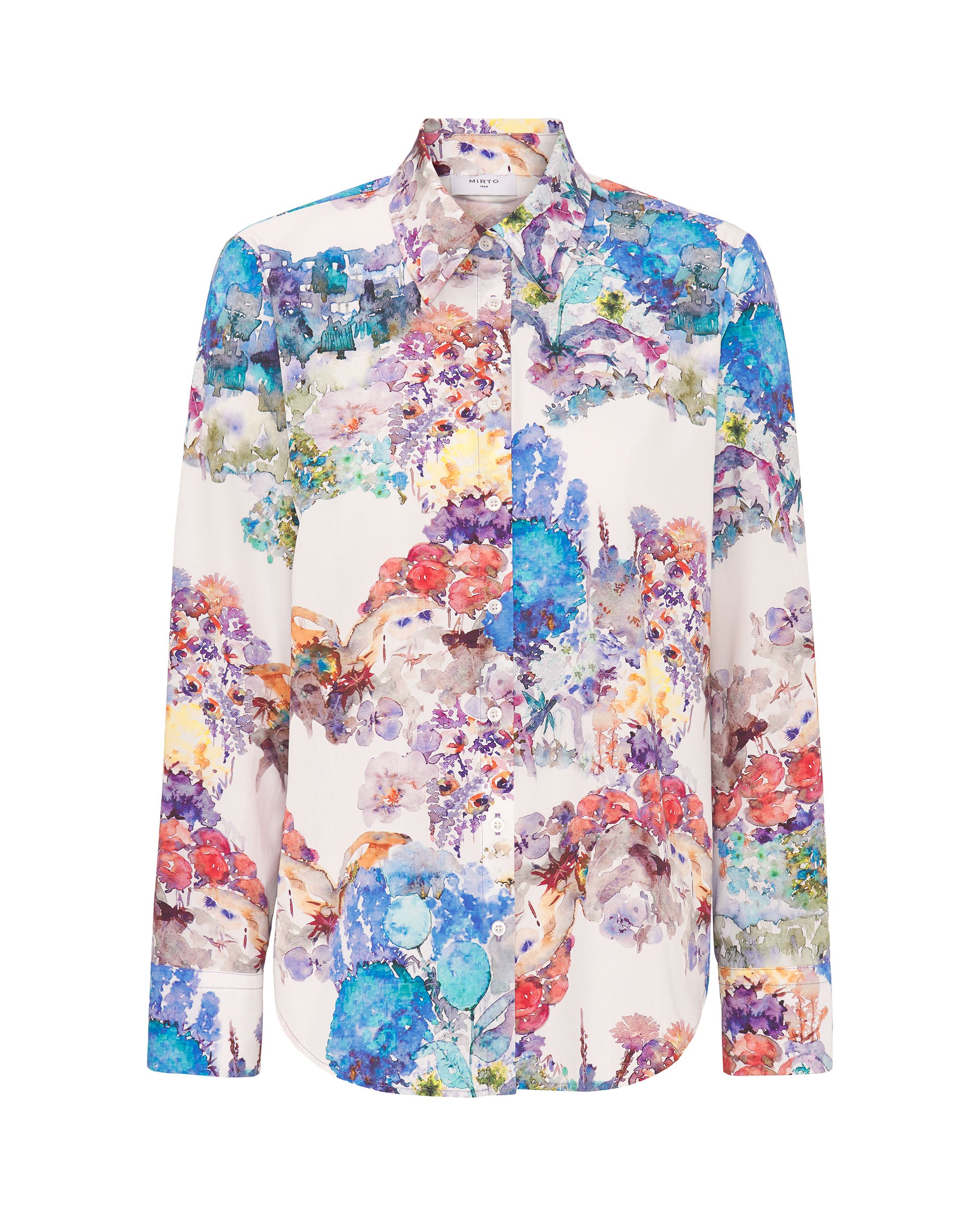 Multicolor cotton print shirt by MIRTO