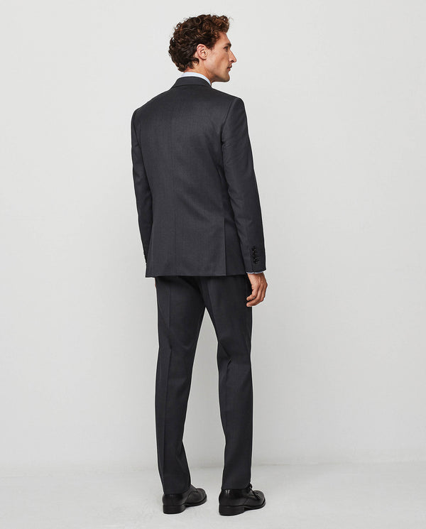 Big&tall dark gray super 100's wool "travel suit"