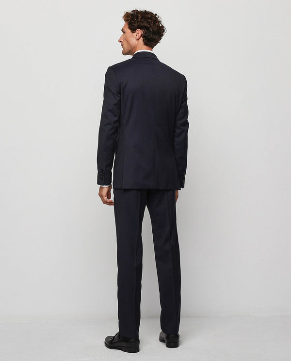 Big&tall navy blue super 100's wool "travel suit"