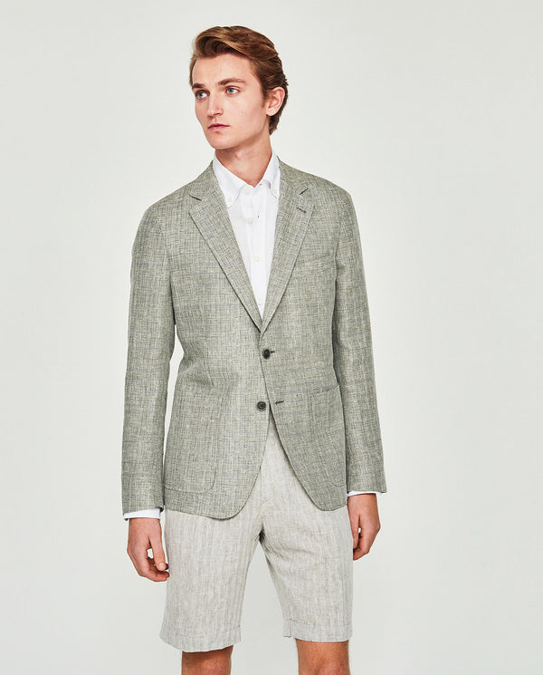 Light gray casual jacket by MIRTO
