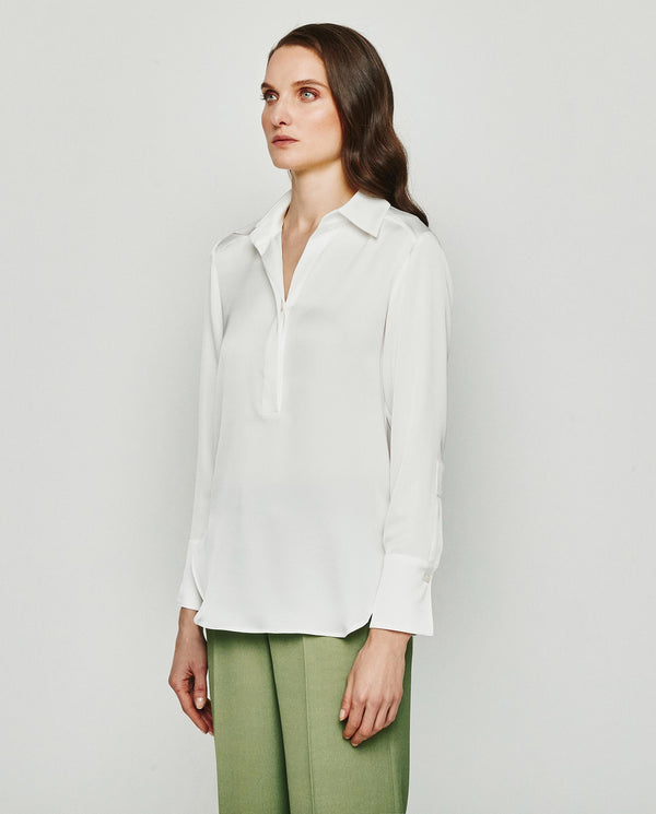 Fluid white blouse by MIRTO