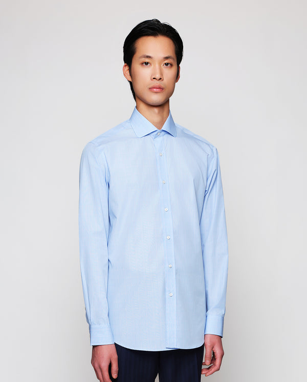 Pale blue cotton dress shirt by MIRTO