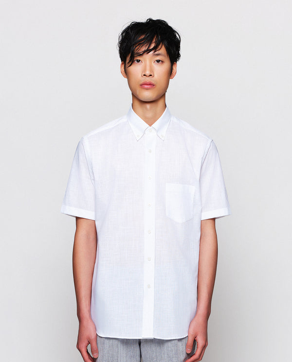 White cotton casual shirt by MIRTO