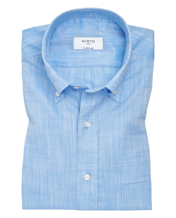 Pale blue cotton casual shirt by MIRTO