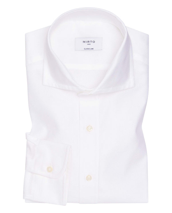 White cotton dress shirt by MIRTO