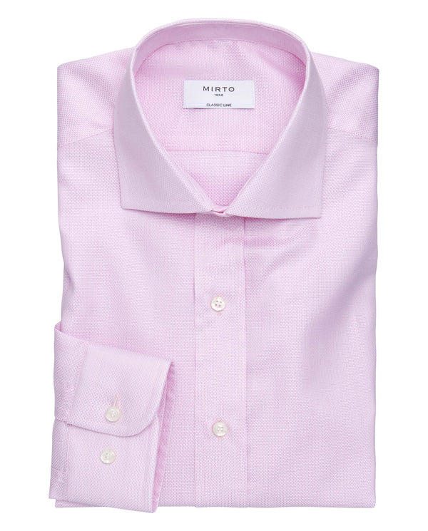 Pink cotton dress shirt by MIRTO