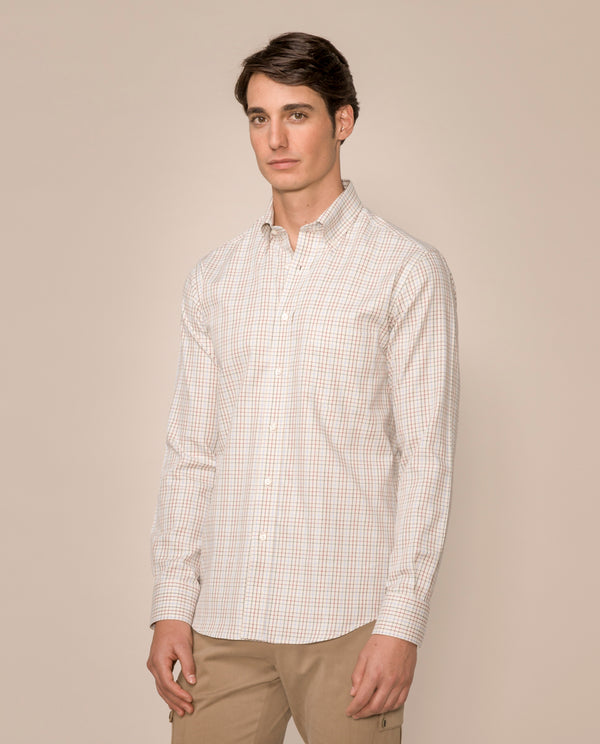 BUTTON DOWN CHECKED CASUAL SHIRT by MIRTO