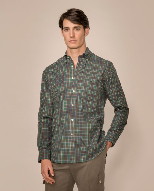 CHECKED CASUAL COTTON SHIRT by MIRTO