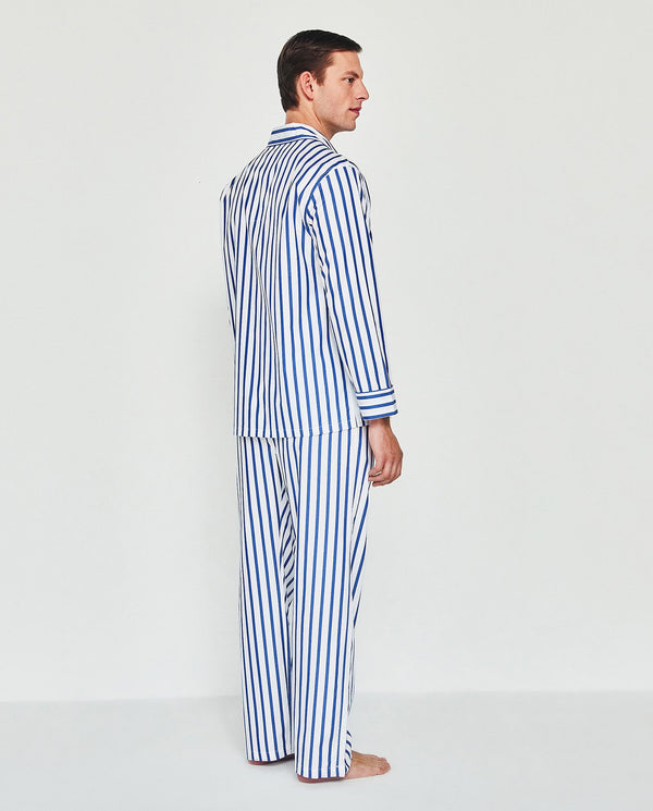 Pijama largo rayas azul by MIRTO