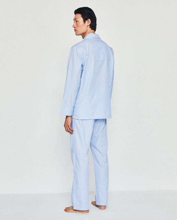 Blue & white striped pajamas by MIRTO