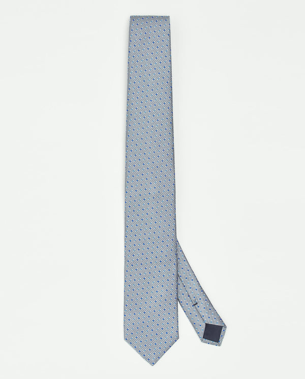 Corbata jacquard micro dibujo de seda natural by M