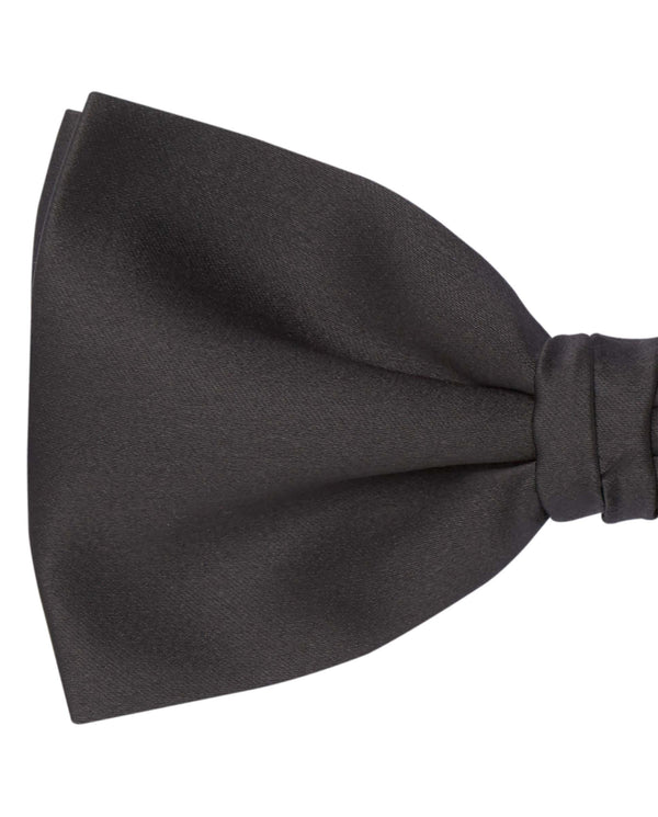 Black adjustable silk bow tie