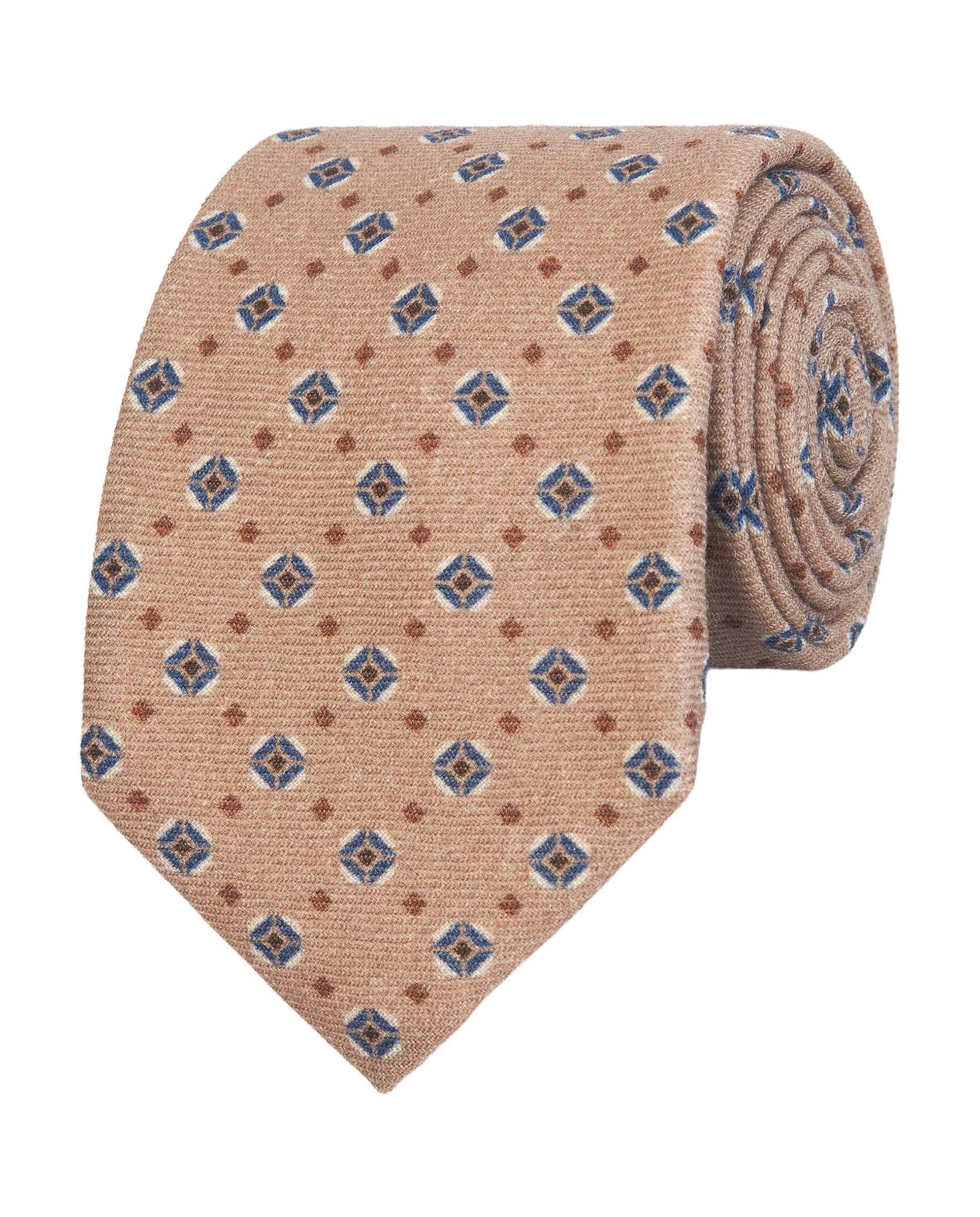 Camel Wool print tie – 89731-0001