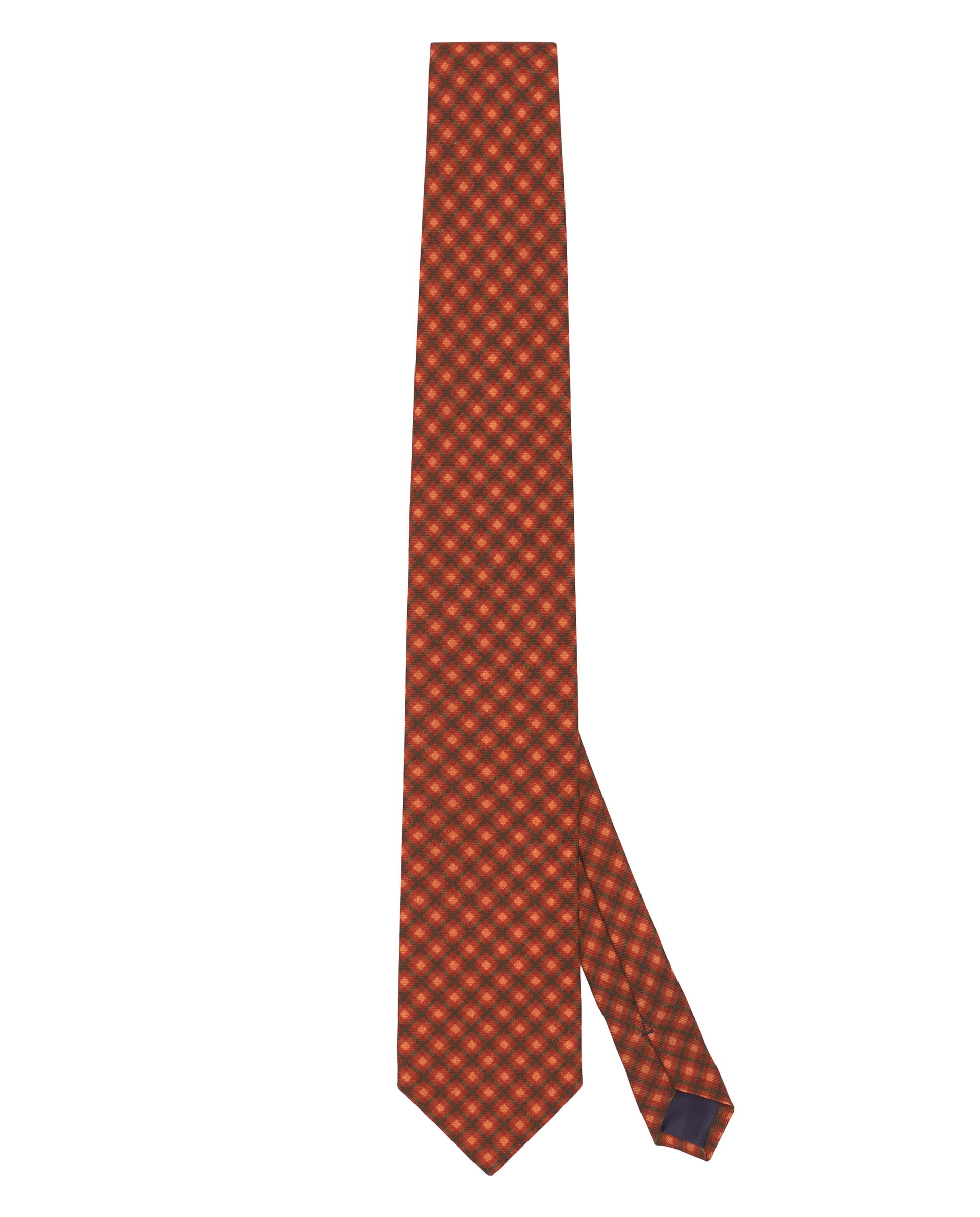 Rusty Wool plaid tie by MIRTO