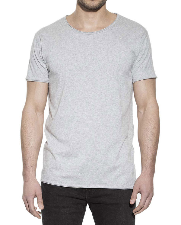 CREW-NECK RELAXED GREY MELANGE by MIRTO