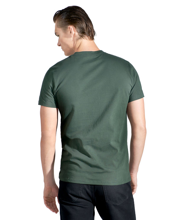 Camiseta cuello caja algodón orgánico verde by Bre