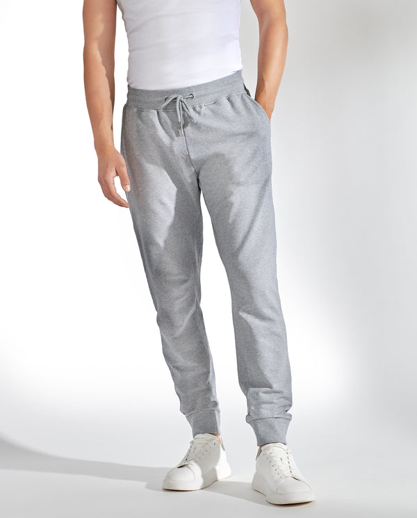 Pantalón jogger algodón orgánico gris melange by B