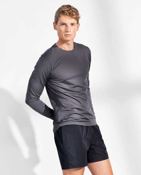 Long Sleeve active iron grey by Bread&Boxers