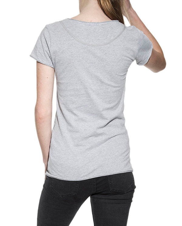 CREW-NECK RELAXED GREY MELANGE by MIRTO