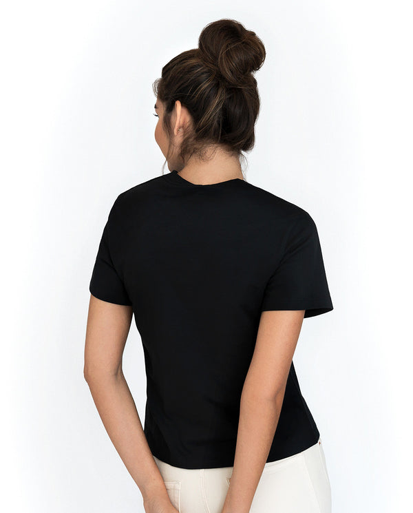 T-shirt classic black organic cotton
