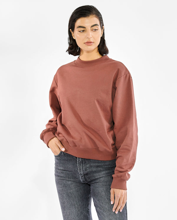 SWEATSHIRT RUST BROWN by MIRTO