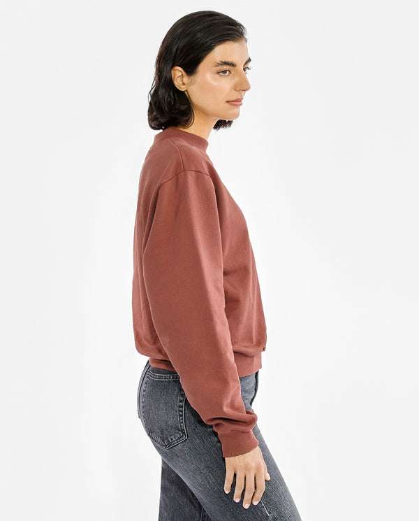 SWEATSHIRT RUST BROWN by MIRTO