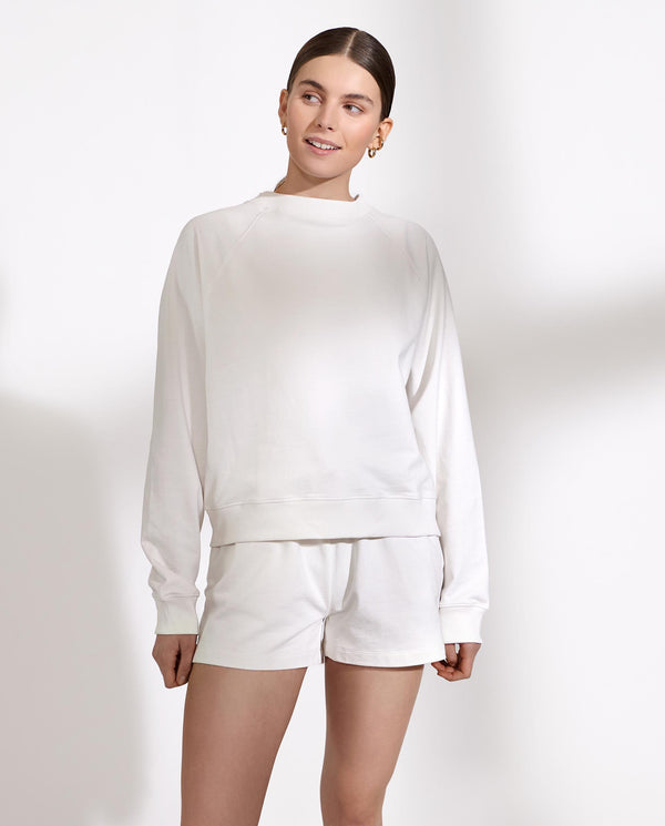 Ivory white Sweatshirt by Bread&Boxers