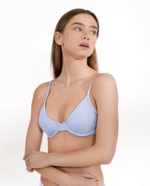 Sky blue Bikini Top by Bread&Boxers